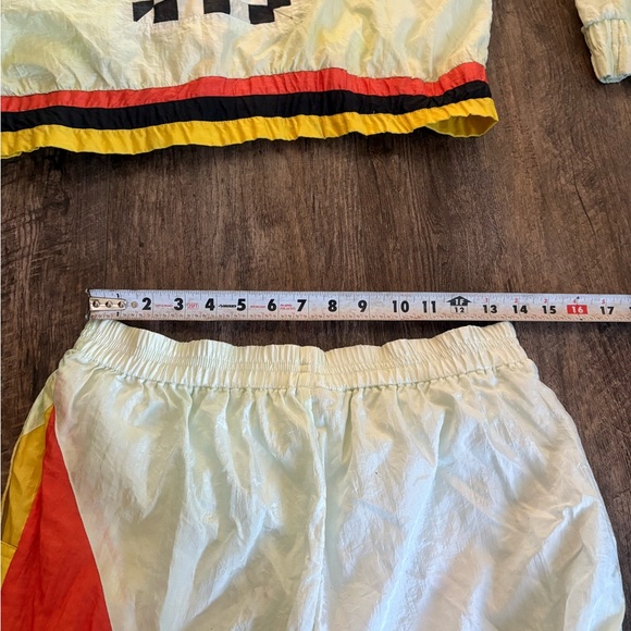 Vintage Colorful Geometric Women's Jumpsuit breakaway Velcro pants - Picture 10 of 10